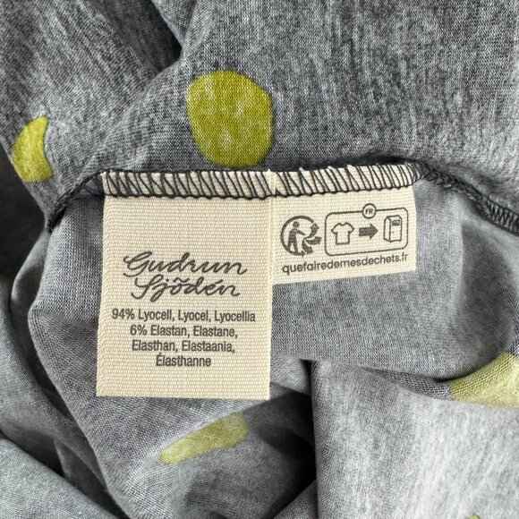 Gudrun Sjoden Terrazzo Top Large Printed Lyocell Blend Casual NWT TP-3510 - Picture 8 of 9